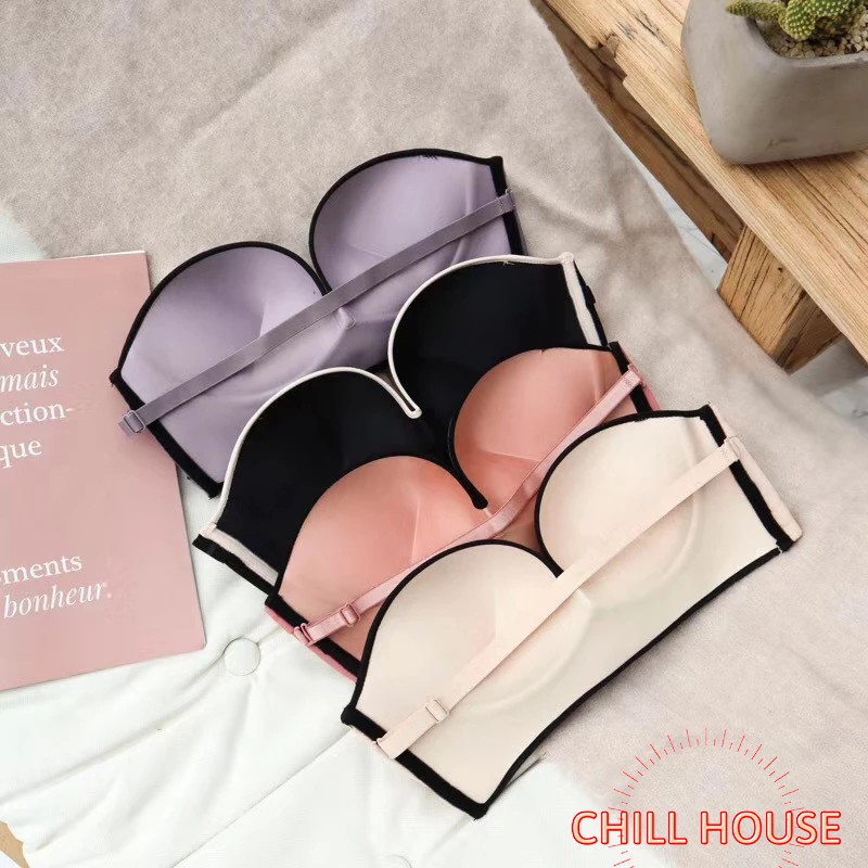 Áo Lót Chống Tụt cài ngực trước Nâng Ngực PHỐI VIỀN - CHILLHOUSE
