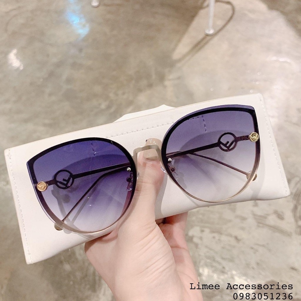❌FULLBOX HÃNG❌MẮT KÍNH MÁT NỮ FENDI XẾCH HÀN QUỐC GỌNG KIM LOẠI CAO CẤP HOT TREND | BigBuy360 - bigbuy360.vn