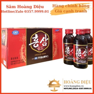 Sâm Hoàng Diệu - COMBO 10 CHAI NƯỚC HỒNG SÂM DONGNAM HÀN QUỐC 6 NĂM TUỔI