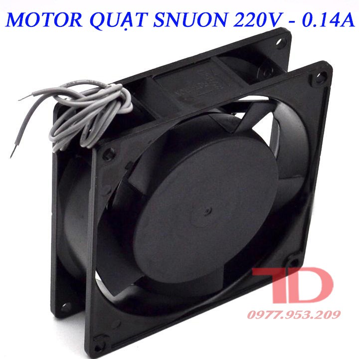 Quạt hút gió, thông gió SNUON 220V, quạt thông gió mini 12x12cm