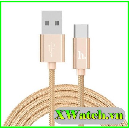 Cáp sạc bọc dù Hoco x2 Type C dài