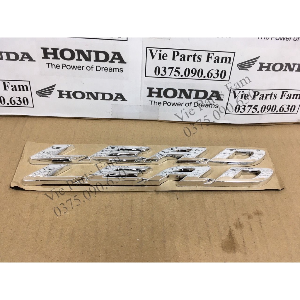 Cặp tem sườn LEAD 110, LEAD 125 (đời 1 dây ga) chữ nổi