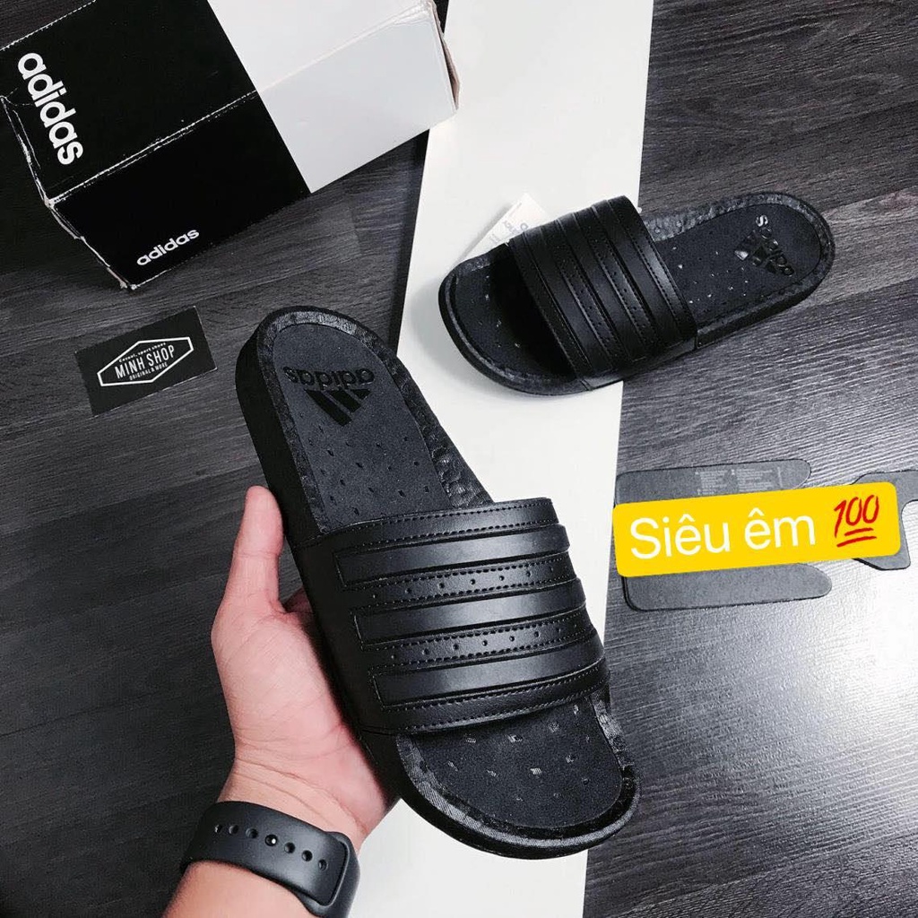 Dép Adidaass_Adilette Boost Slides All Black - 7368