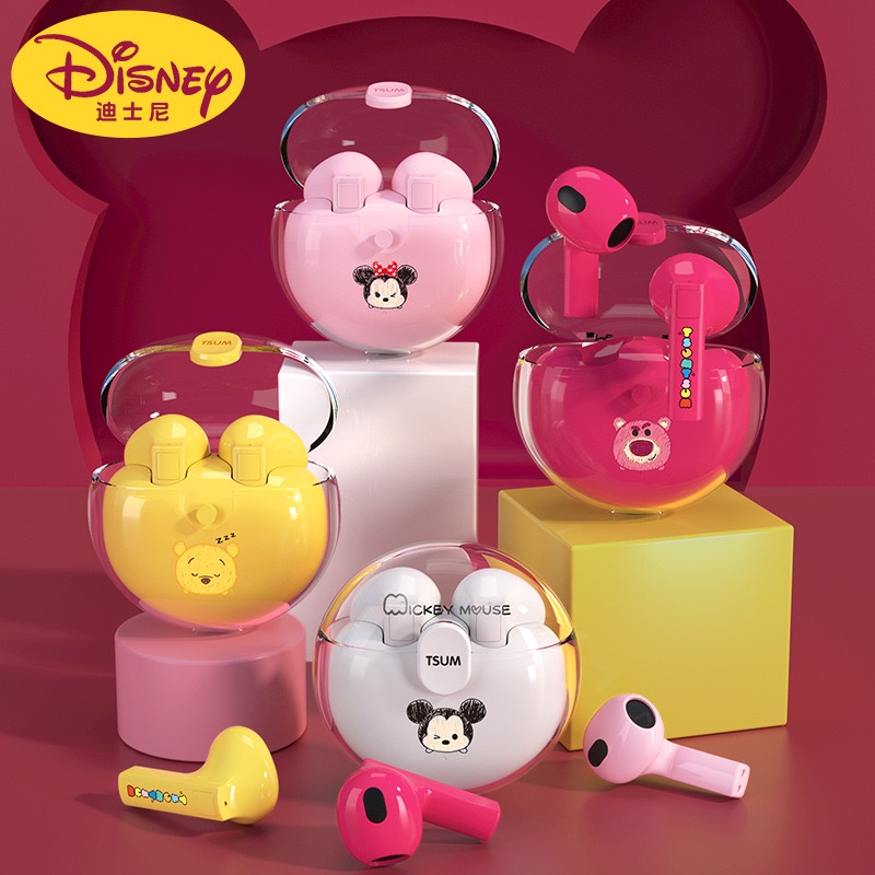 Tai nghe không dây Disney x Tsum Tsum D10 LK-10 bluetooth 5.2 5.3 độ trễ thấp hỗ trợ chơi game chống nước