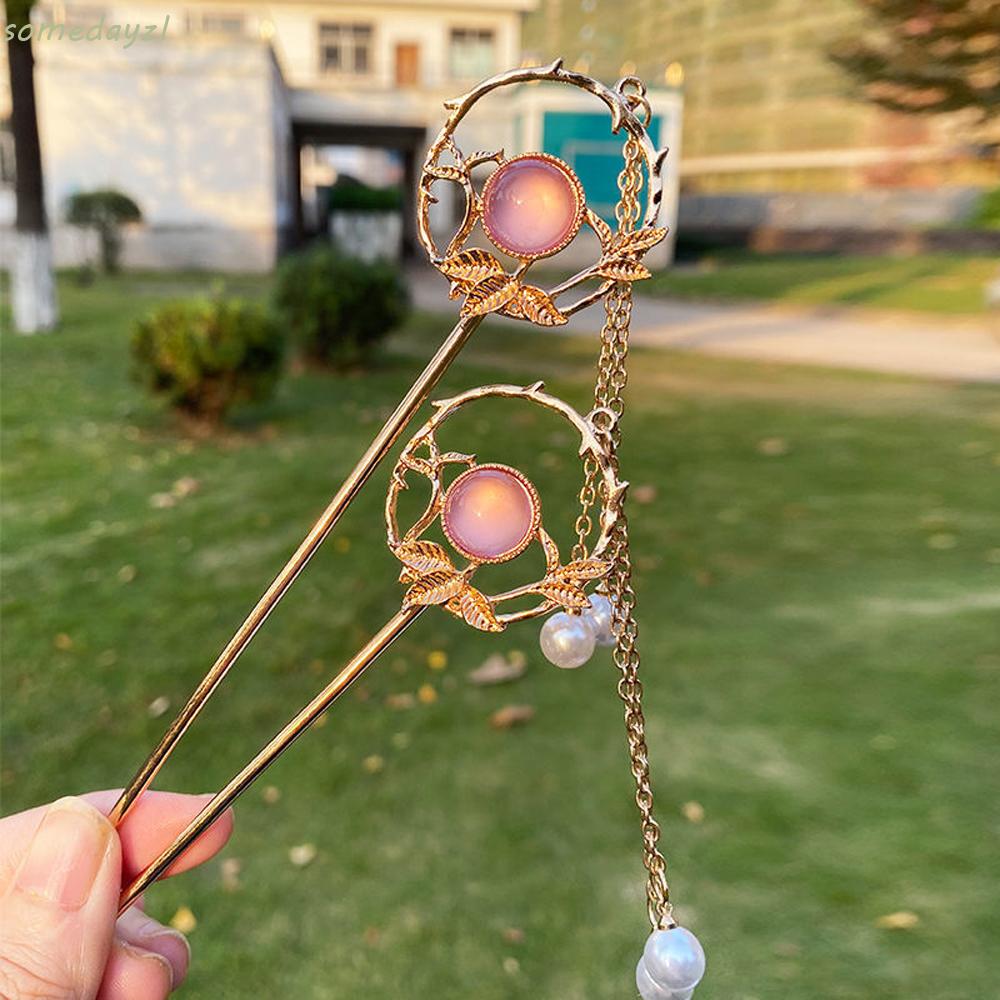 Trâm Cài Tóc Trang Trí Tua Rua Phong Cách Trung Hoa