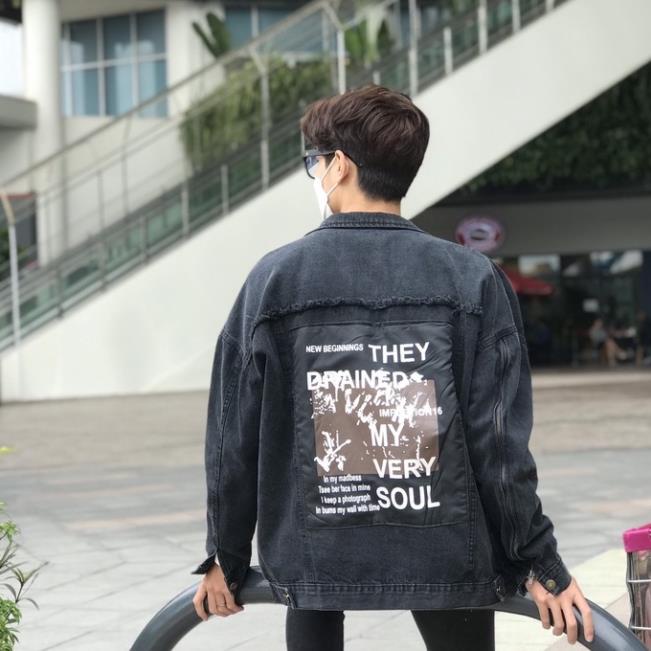 Áo Khoác Jeans, Áo Jackets Jeans Đôi Tay Khóa Unisex Cho Cả Nam Và Nữ Vải Jeans Xuất Dày Dặn MB