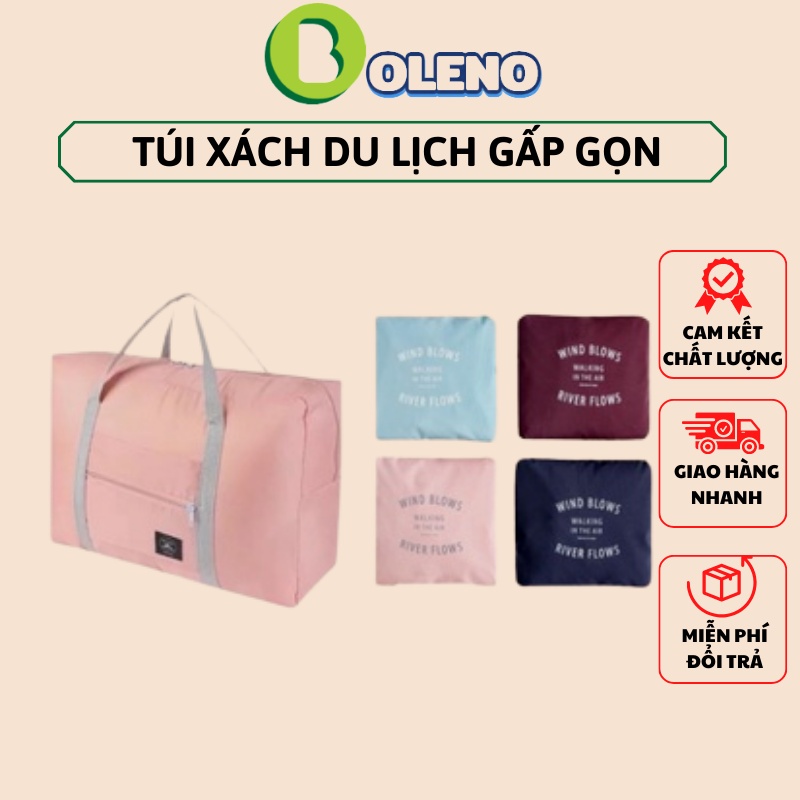 Túi xách du lịch gấp gọn đựng quần áo đồ dùng chống thấm nước
