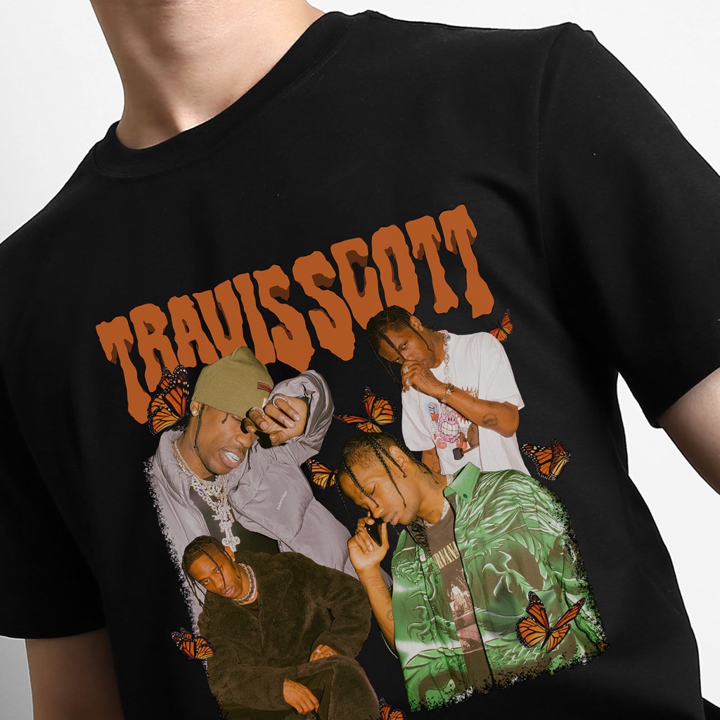 Áo thun nam nữ DECAO Travis Scott form Oversize 100% cotton 4 chiều