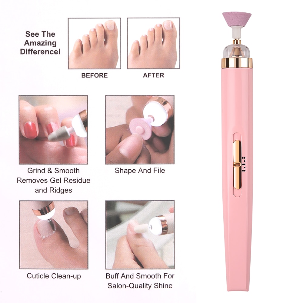 Bộ máy mài móng SUOLAER tích hợp đèn LED tiện dụng để tháo móng Gel UV
