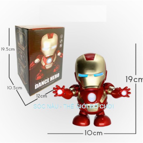 Iron Man Hero Đồ chơi Robot nhảy múa theo nhạc cực kỳ vui nhộn cho các bé