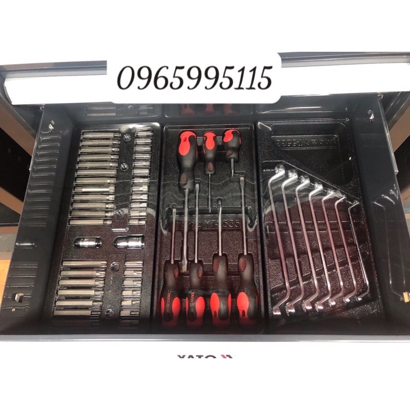 Tủ đựng đồ nghề sửa chữa YATO 6 ngăn 177 chi tiết YT-55300
