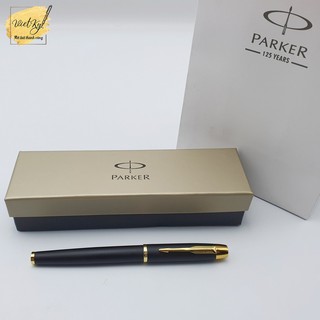 Sét 2  Bút Ký PARKER_IM [Đen Cài Vàng] - Miễn Phí Khắc Chữ, Logo & Tặng kèm Ngòi Ký