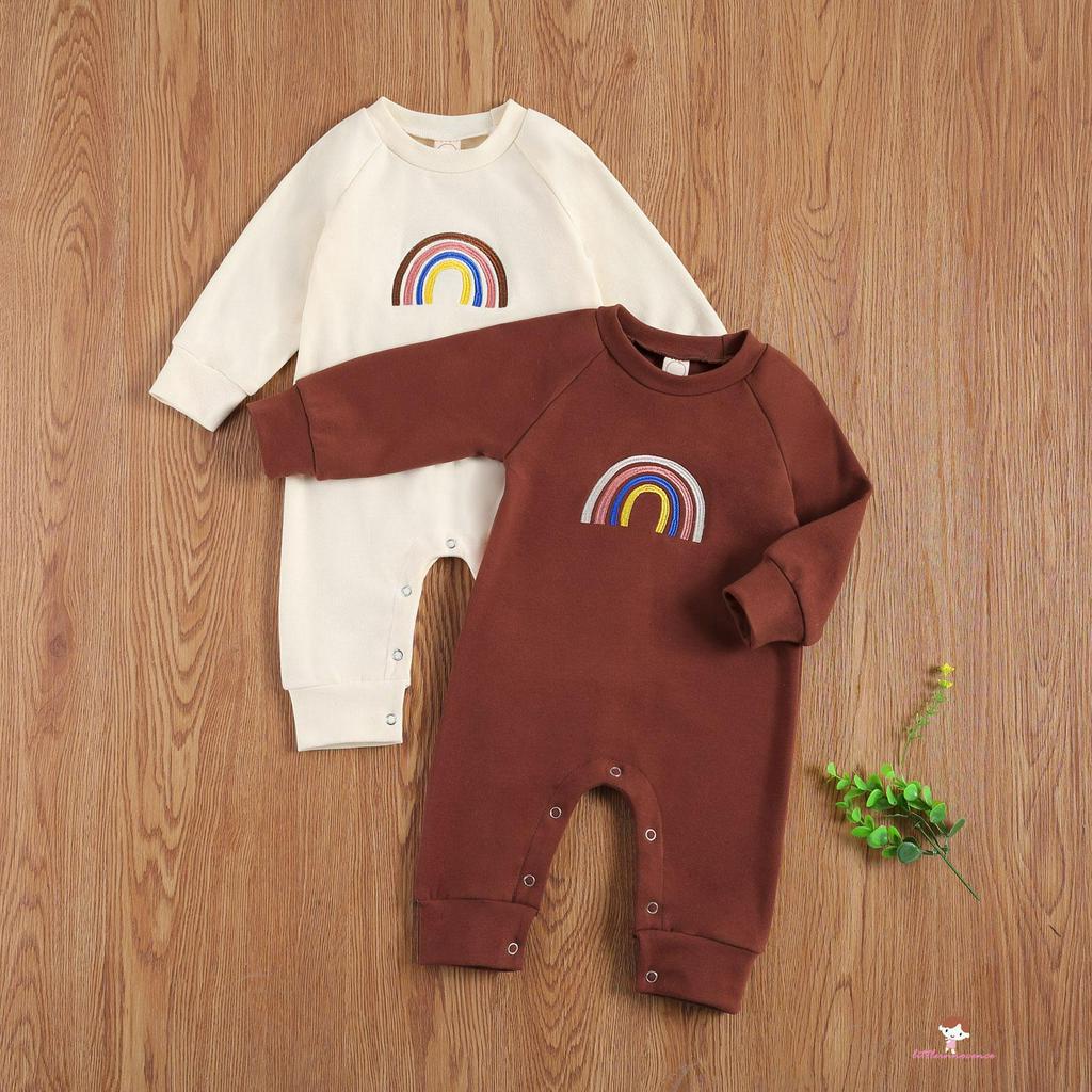 Jumpsuit Tay Dài Hoạ Tiết Cầu Vồng Cho Bé Xzq7-0 - 18 Tháng Tuổi