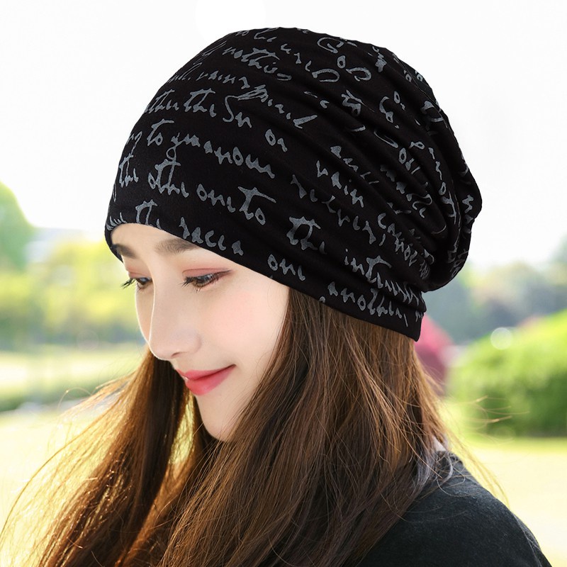 Mũ trùm đầu chống bụi bẩn thoáng khí in họa tiết cá tính dành cho nam và nữ