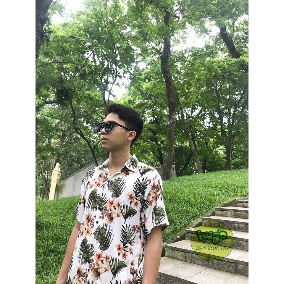 Áo sơmi hoa quả-thổ cẩm đi biển hè 2019 | BigBuy360 - bigbuy360.vn