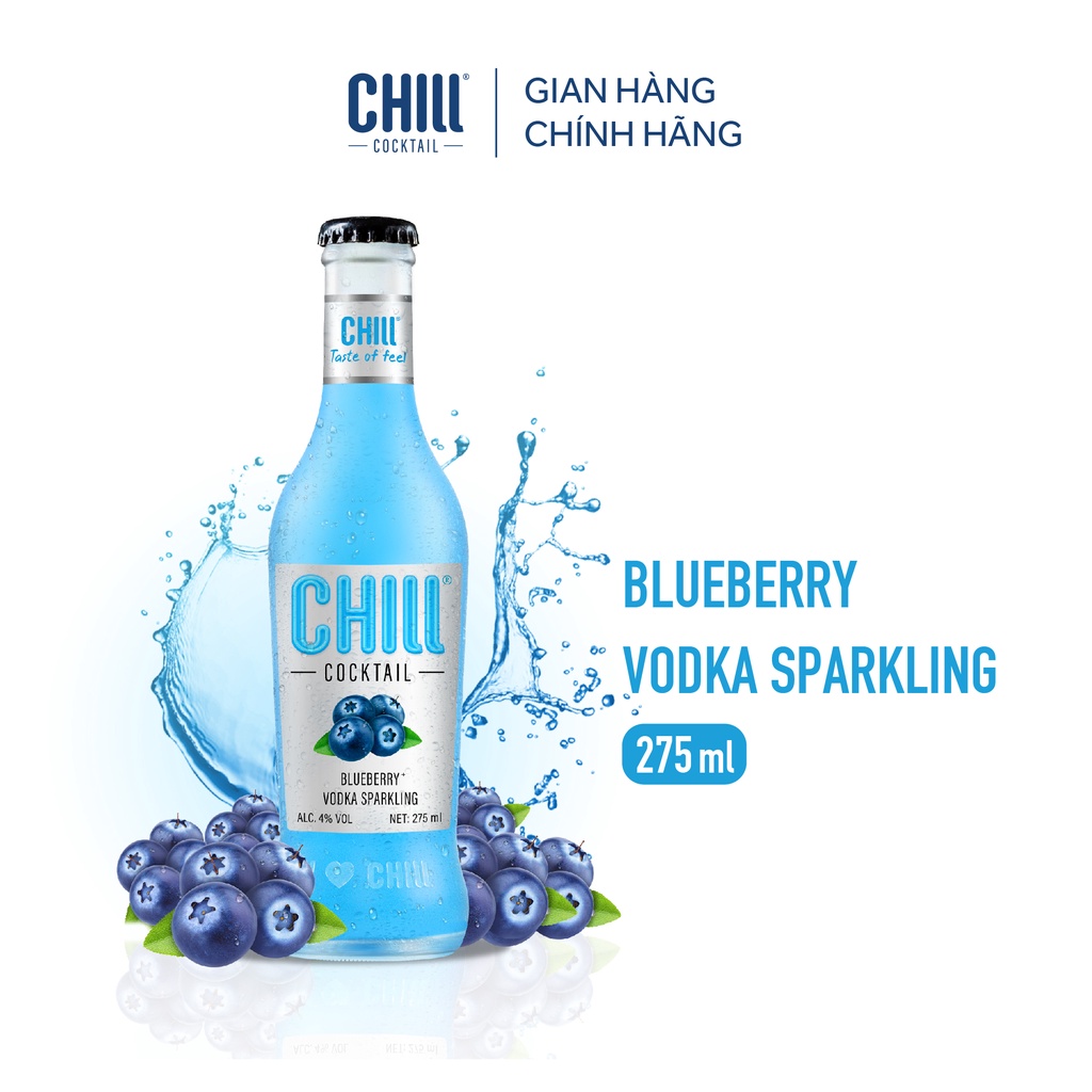 Combo 2 thùng 6 chai Chill Cocktail Original mix vị 275ml/chai