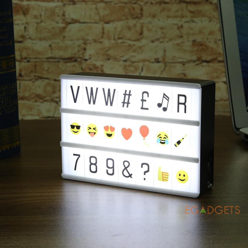 Hộp đèn LED có nam châm hình chữ cái và số sáng tạo