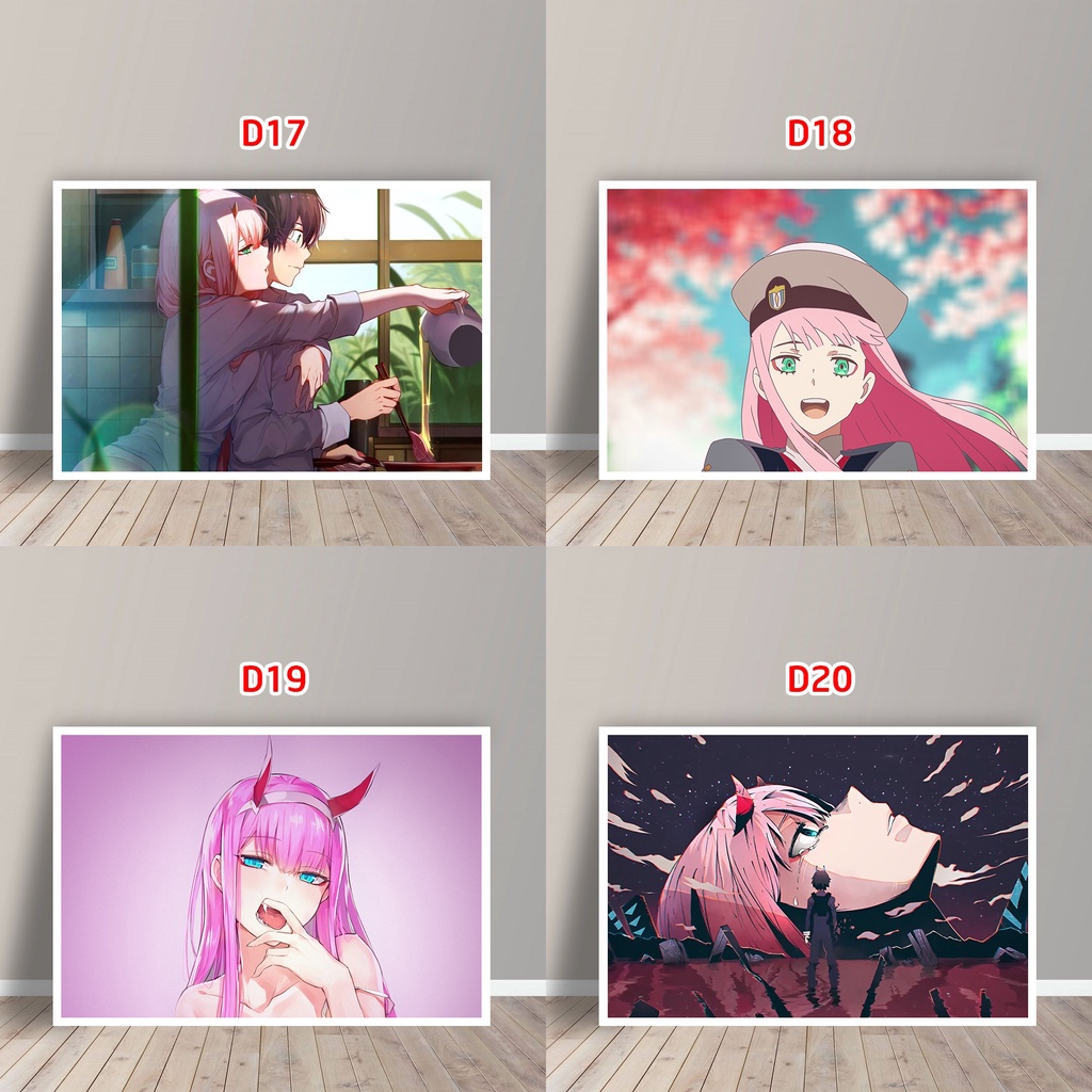 Tấm Postcard Cao Cấp Anime Darling In The FranXX