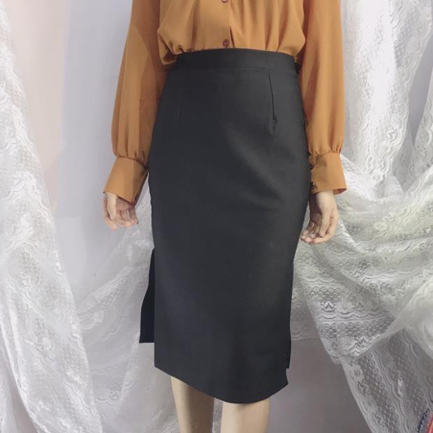 12.12 Xả - [Có size eo <76cm] Chân váy bút chì xẻ 2 tà thun co giãn mạnh DÀI 63CM Y88 ' 2021 . ᴬ : | BigBuy360 - bigbuy360.vn