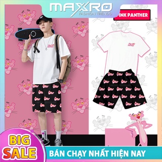 Bộ quần áo thun nam nữ unisex hoạt hình báo hồng The Pink Panther