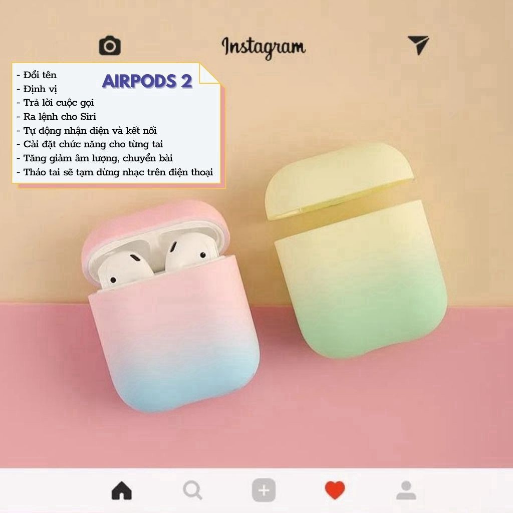 AIR.PODS 2TẶNG VỎ BỌC XỊNTai Nghe Bluetooth Phiên Bản Cao Cấp Nhất - Dùng Cả IOS Và Android- BAỎ HÀNH 6 THÁNG 1 ĐỔI