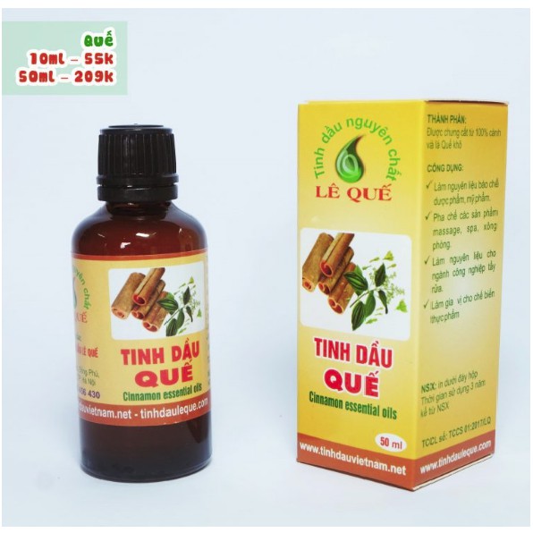 [lLÊ QUẾ]: TINH DẦU QUẾ 50ML