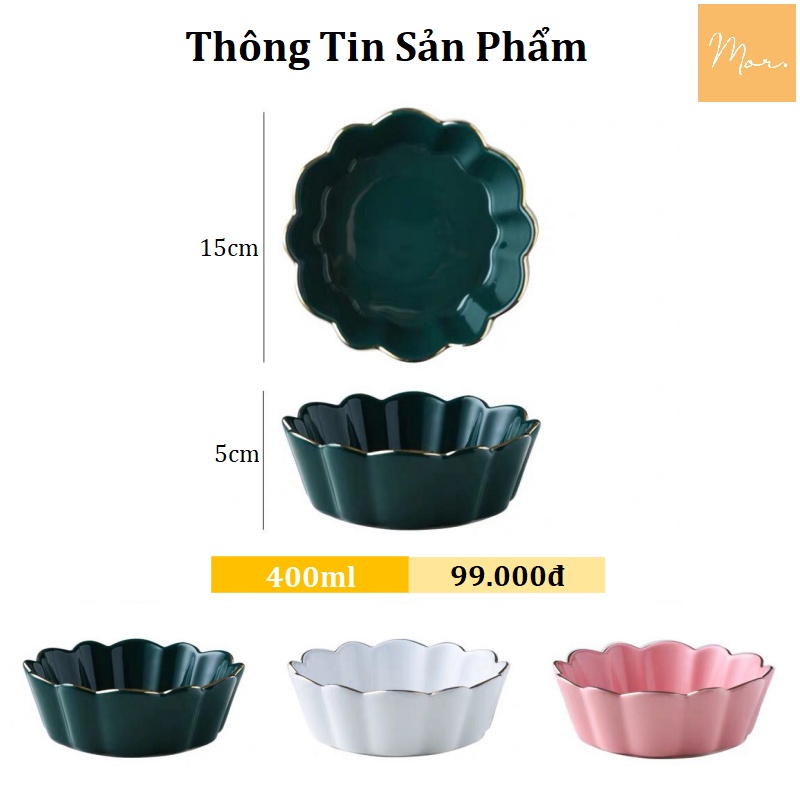 Tô sứ hình cánh hoa