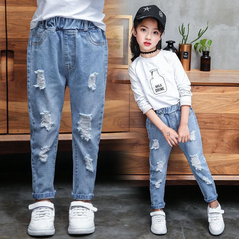 Quần Denim Mùa Hè Cho Bé Gái