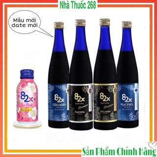 Nước Uống Đẹp da Collagen 82X và Placenta 82X Classic/skura chai 500ml [Nhập Khẩu Chính Hãng]