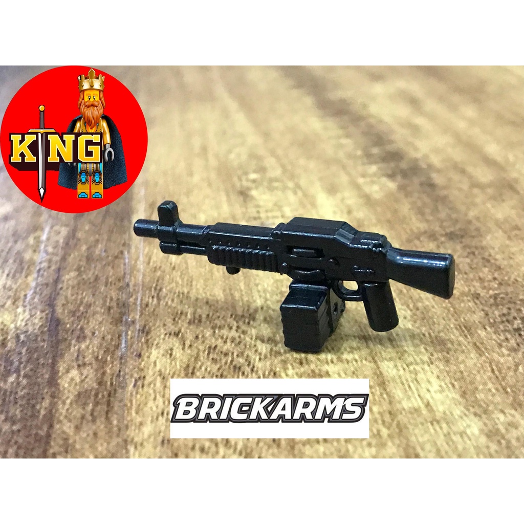 Proto BrickArms® Stoner Mk63 + Ammo Can Phụ kiện đồ chơi