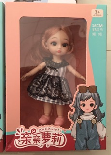 Búp bê Babolyi BJD 16cm, full khớp, full box