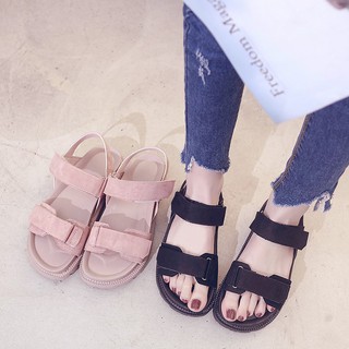 Giày sandal đế bánh mì order (sẵn hồng 38)