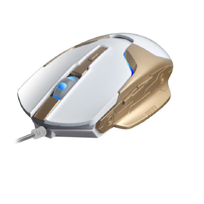 Chuột Chơi Gaming Có Dây màu trắng - 1000 Dpi Kèm Đèn Led Nền Dành Cho Pc/ Laptop G30