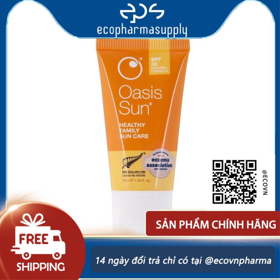 Kem Chống Nắng Dành Cho Da Nhạy Cảm Oasis Sun SPF 30 Family Sunscreen 50ml