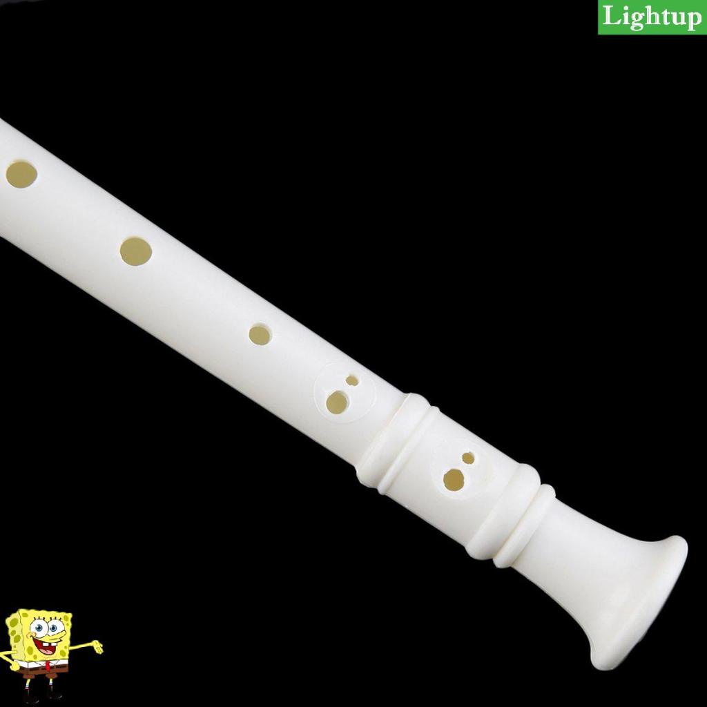 Nhạc cụ làm bằng nhựa ABS màu trắng cho trẻ em Máy ghi âm nhạc Soprano Sáo dài