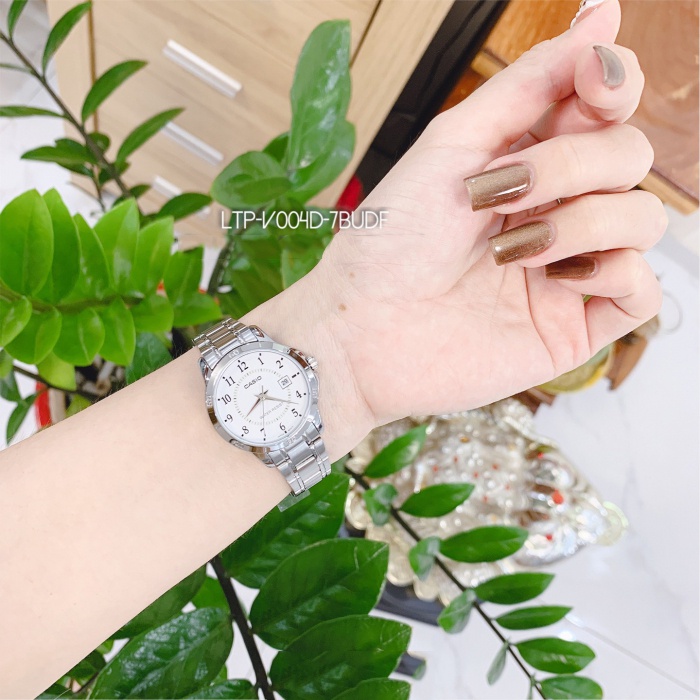 Đồng hồ nữ dây da chính hãng Casio Anh Khuê LTP-V004