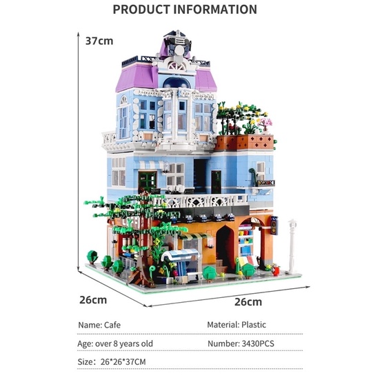 Lắp ráp mô hình nhà Creator - Mould king 16004