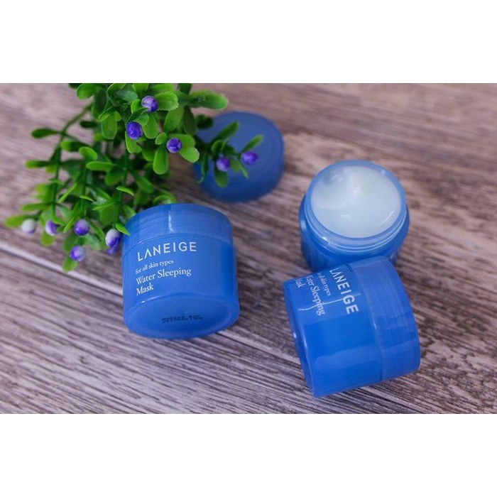 Mặt nạ ngủ cấp nước Laneige Water Sleeping Mask Mini xanh giúp da siêu mềm mịn[ cam kết hàng chính hãng HÀN QUỐC]