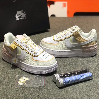 [Quà Tặng - FullBox - Full Phụ Kiện]Giày Thể Thao Nike Air Force 1 Shadow Aura CK3172-002 Limited Hoa Cúc