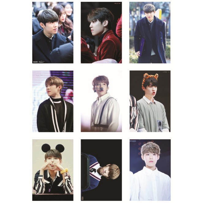 Lomo card ảnh Wanna One - Park Woojin full 36 ảnh