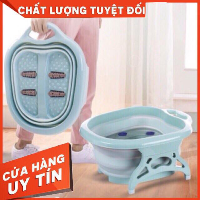 Chậu ngâm chân masage Thông minh gấp gọn. Gồm 4 con lăn matxa chân