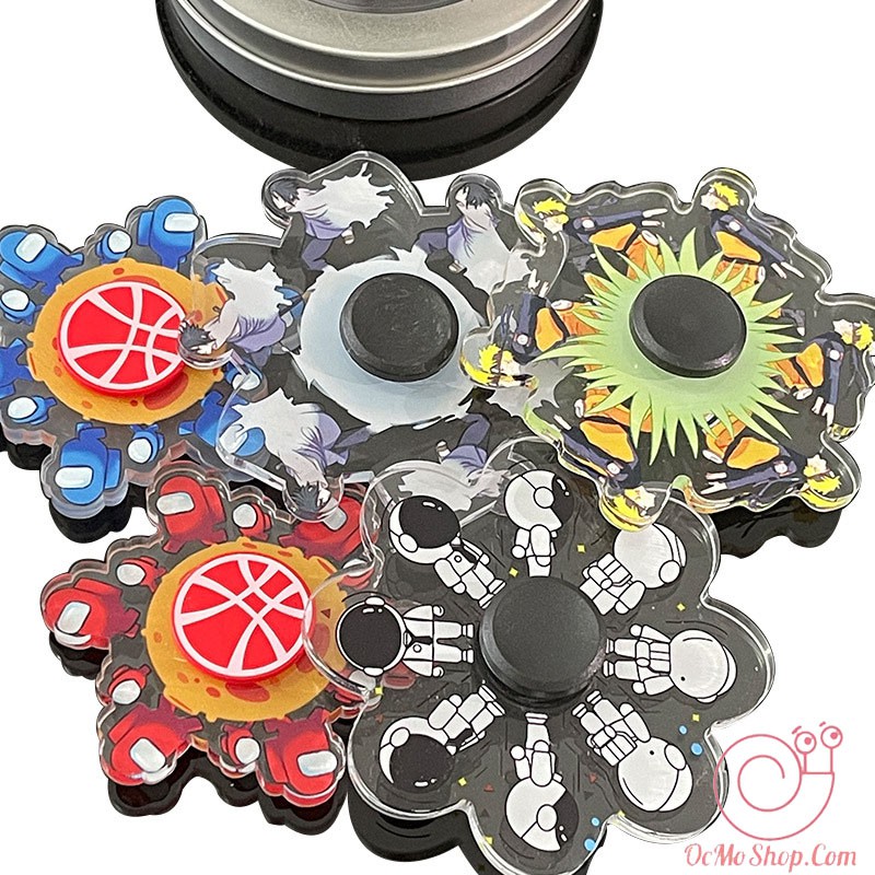 Con Quay Spinner Hoạt Hình Naruto Among Us nhựa Cao Cấp
