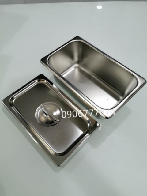 Khay inox GN 1/4 đựng TOPPING/ THỰC PHẨM