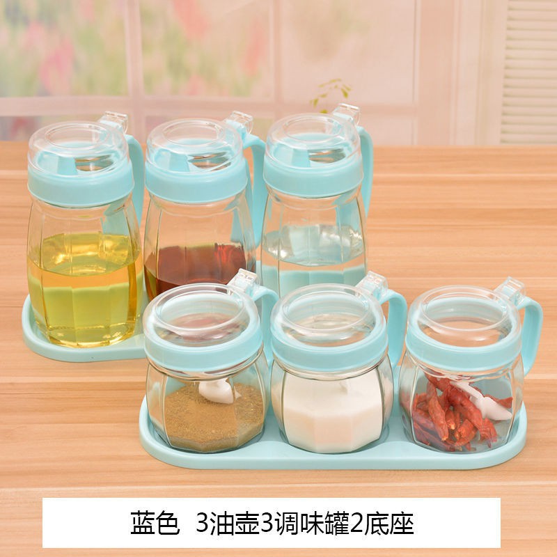 Set 1 Lọ Đựng Gia Vị Bằng Gốm Sứ Kính Cho Nhà Bếp