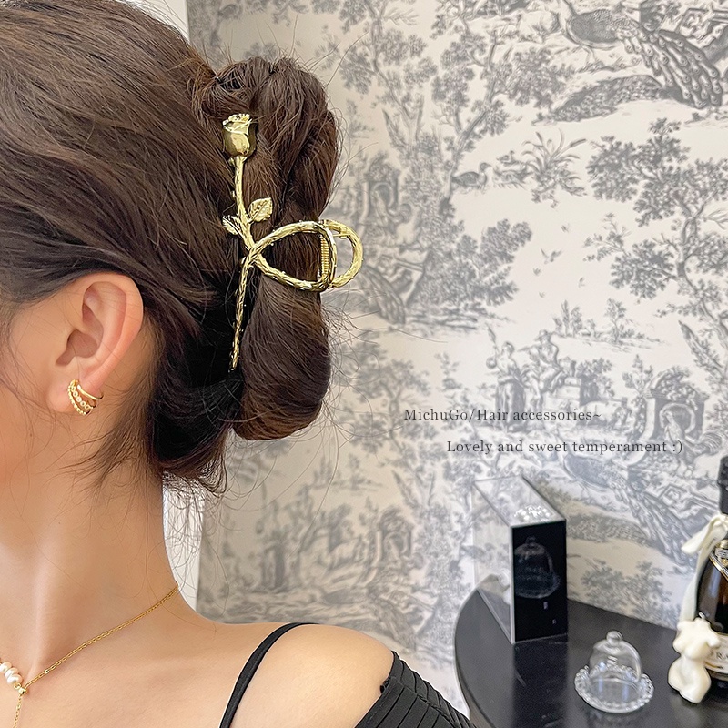 Kẹp Tóc Kim Loại Hình Cá Mập Dễ Thương Cho Nữ