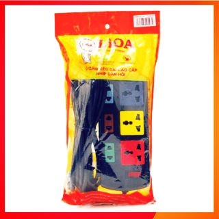 Ổ cắm điện lioa chính hãng 6 lỗ _ 3m, 5m