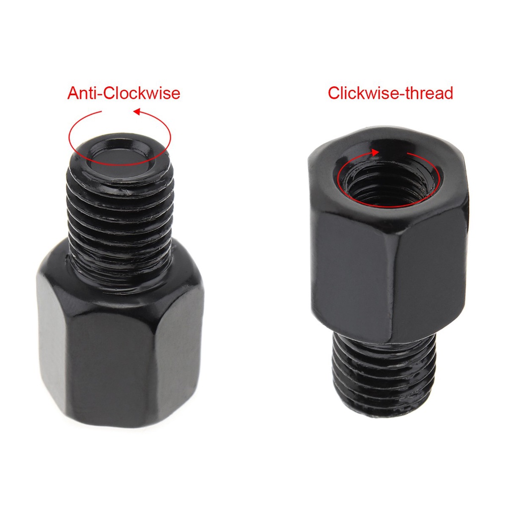 Ốc chuyển đổi gương chiếu hậu xe máy 8mm - 10mm chất lượng cao