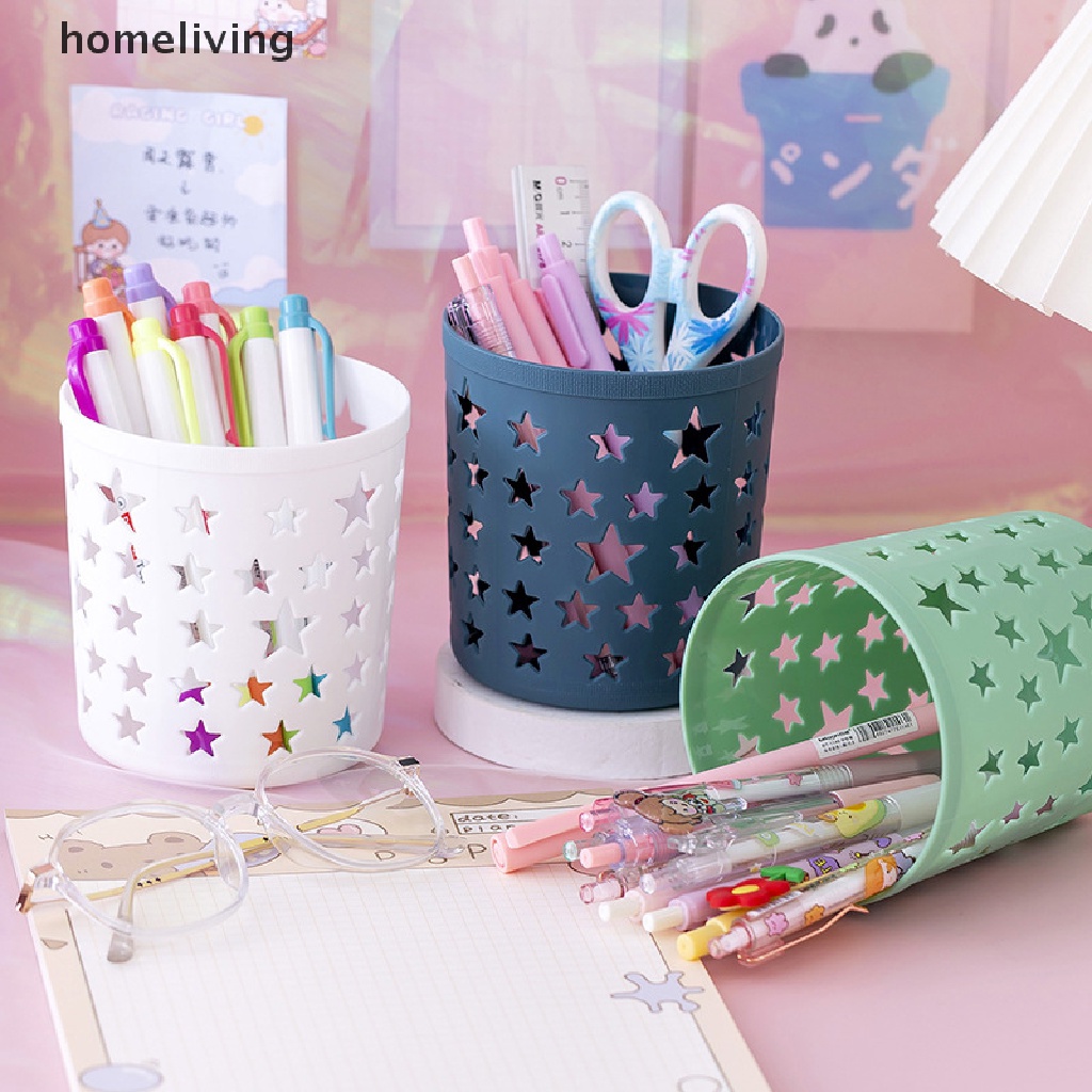 Giá Đỡ Bút / Cọ Vẽ Hình Ngôi Sao Thiết Kế Đục Lỗ Tiện Dụng