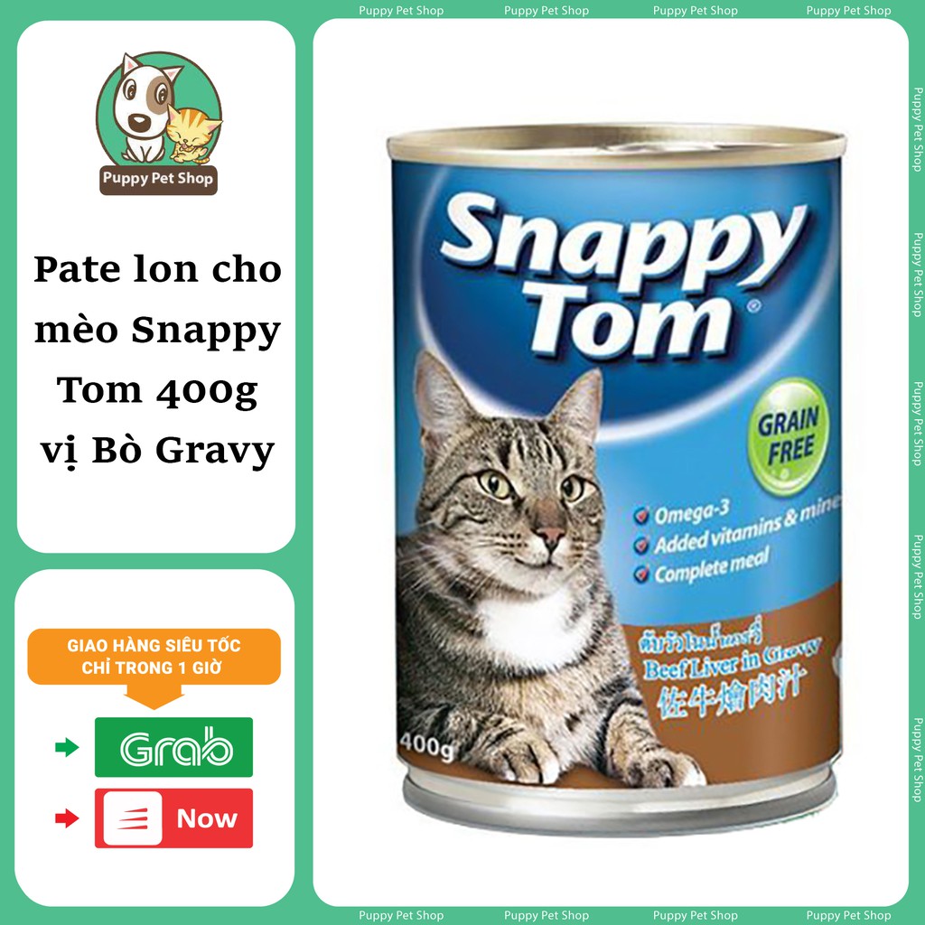 Pate Lon Cho Mèo Snappy Tom 400g