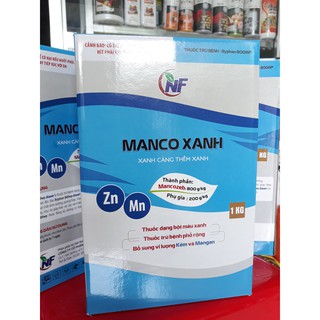 MANCO XANH - thuốc Mancozeb xanh hộp 1kg